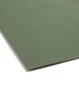 Smead Hanging File Folders, 2" Expansion, Legal Size, Standard Green, 25/Box (64359)