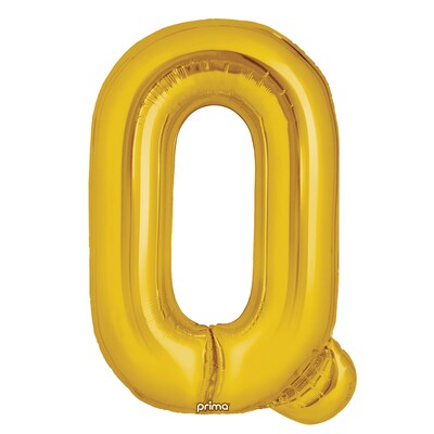 Party City (Air-Filled) 16 Q Foil Balloon, Gold, 2/Pack (AM60050230-19)