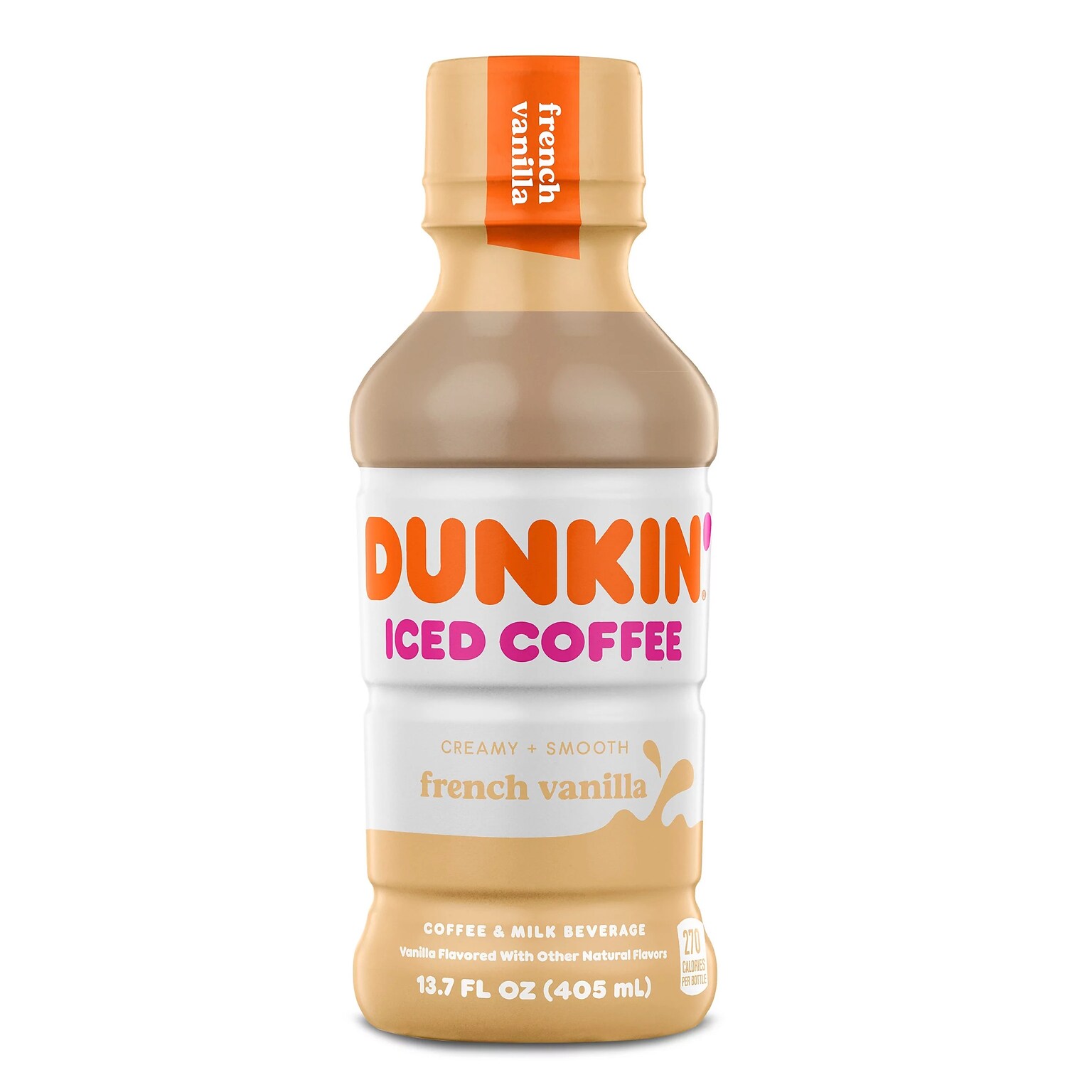 Dunkin Donuts French Vanilla Iced Coffee, 13.7 oz., 12/Carton (04900007296)