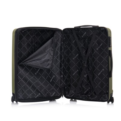 US Army FOX PRO 28" Hardside Suitcase, 4-Wheeled Spinner, TSA Checkpoint Friendly, Olive Drab (USLFPRO00L-GRN)