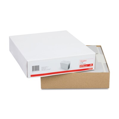 Staples® File Folders, 1/3 Cut Tab, Letter Size, Gray, 100/Box (TR433664)