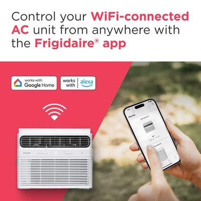 Frigidaire 115-Volt 12000 BTU Window Air Conditioner with Remote, WiFi Enabled, White (FHWW125WE1)