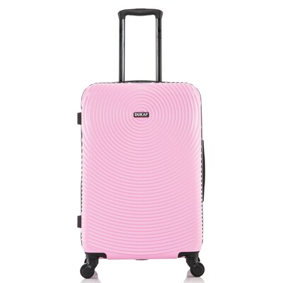 DUKAP Inception 25.98 Hardside Suitcase, 4-Wheeled Spinner, TSA Checkpoint Friendly, Pink (DKINC00M-PNK)