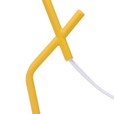 Simple Designs Abstract 17.13" LED Table Lamp, Yellow (LT1172-YLW)