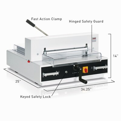 Triumph 4315 16 7/8" Guillotine Paper Cutter, White (CU0451)
