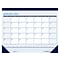 2024 House of Doolittle Contempo 22 x 17 Monthly Desk Pad Calendar, White/Blue (151-24)