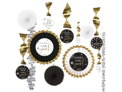Amscan New Years Decoration Kit, Assorted Colors (244255)