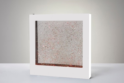 Simplee Adesso 9"H LED Glitter Motion Light Box, White (SL3984-02)