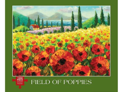 Willow Creek Field of Poppies 1000-Piece Jigsaw Puzzle (49472)