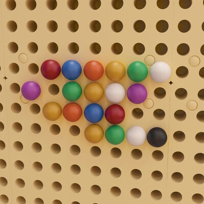 Flash Furniture Bright Beginnings Pegs for Modular STEAM Walls, 512/Pack (MK-ME12746-GG)