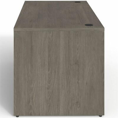 Lorell Prominence 2.0 60" W Left-Pedestal Desk, Gray Elm Surface (LLRPD3060LSPGE)