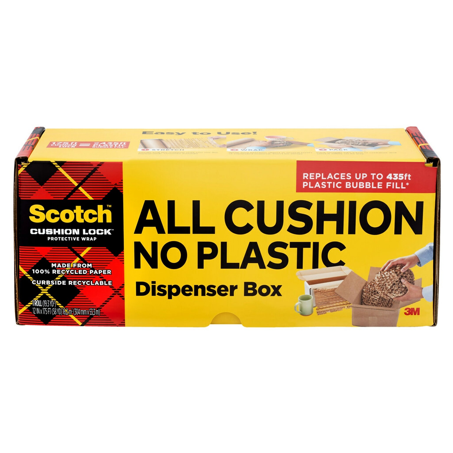 Scotch Cushion Lock Protective Wrap, 12 in x 175 ft (PCW-12175-DB)