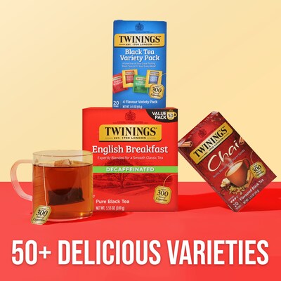 Twinings Assorted Black Tea Bags, 20/Box (F05320)