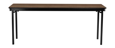 National Public Seating MSFT Series 18 x 72 Laminate Folding Table, Pinnacle Walnut (MSFT1872MDPEP