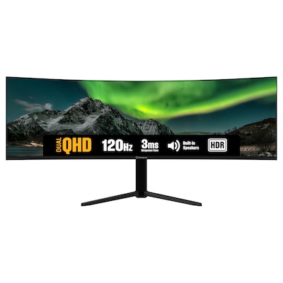 Westinghouse BX Series Ultrawide 49 Curved UWQHD 120Hz LED AMD FreeSync Gaming Monitor, Built-In Speakers, Black (WC49BX6250)