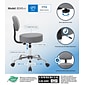 Boss Caressoft Armless Medical Stool w/Back Cushion, Gray (B245-GY)