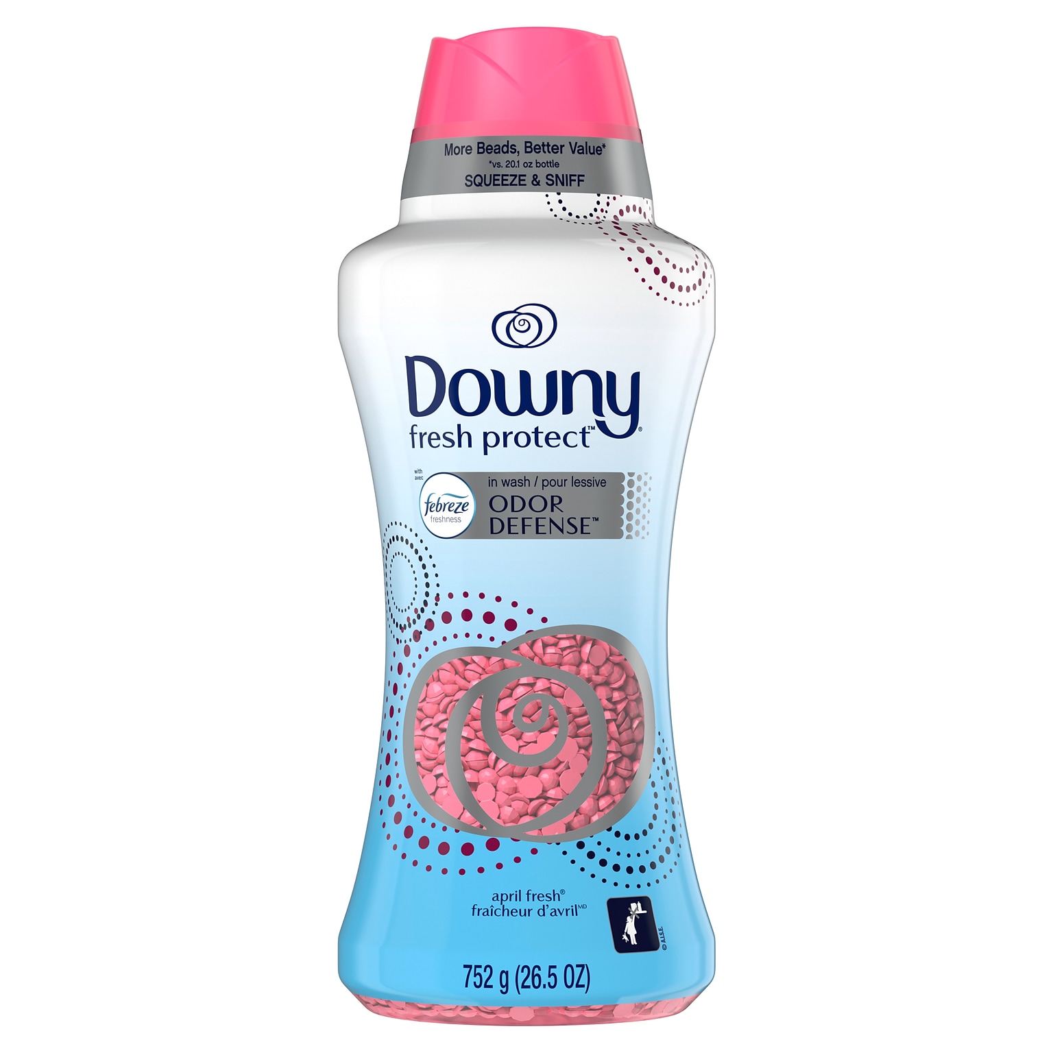 Downy Fresh Protect In-Wash Scent Beads with Febreze Odor Defense, April Fresh, 24 oz. (61396)