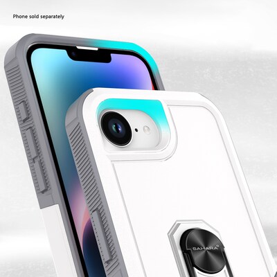 SaharaCase Raider Series Phone Case for iPhone 16e, Shock Absorbing, Fossil White (CP00817)