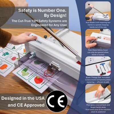 Formax Cut-True 13M 14.5" Guillotine Paper Cutter, Off White (CUT-TRUE 13M)