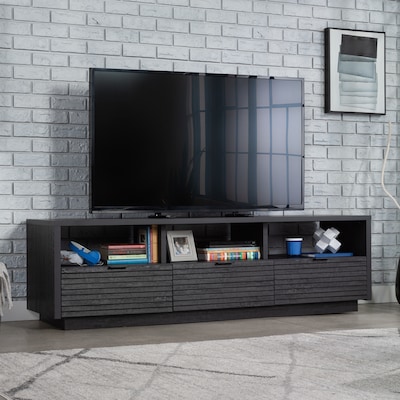 Sauder Harvey Park Credenza TV Stand, Screens up to 70, Raven Oak (433482)