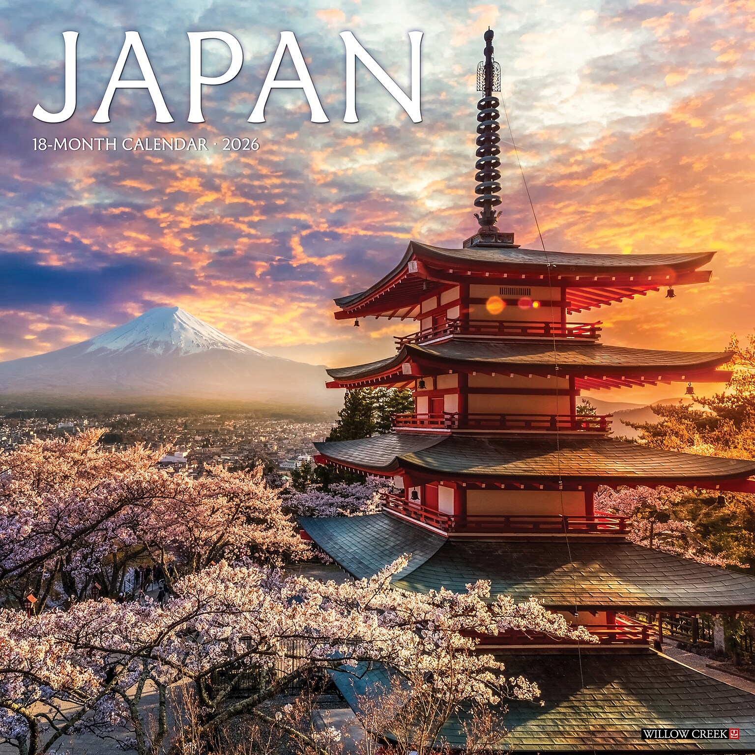 2026 Willow Creek Japan 12 x 12 Monthly Wall Calendar (55885)