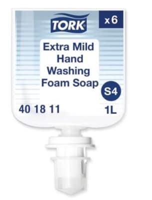 Tork Extra Mild Foaming Hand Soap, 1Liter, 6/Carton (TRK401811)
