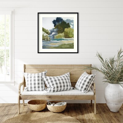 Amanti Art Bean Fields Tall Trees by Jacqueline Ellens Wood Framed Wall Art Print, 33" x 33" (A42675345300)