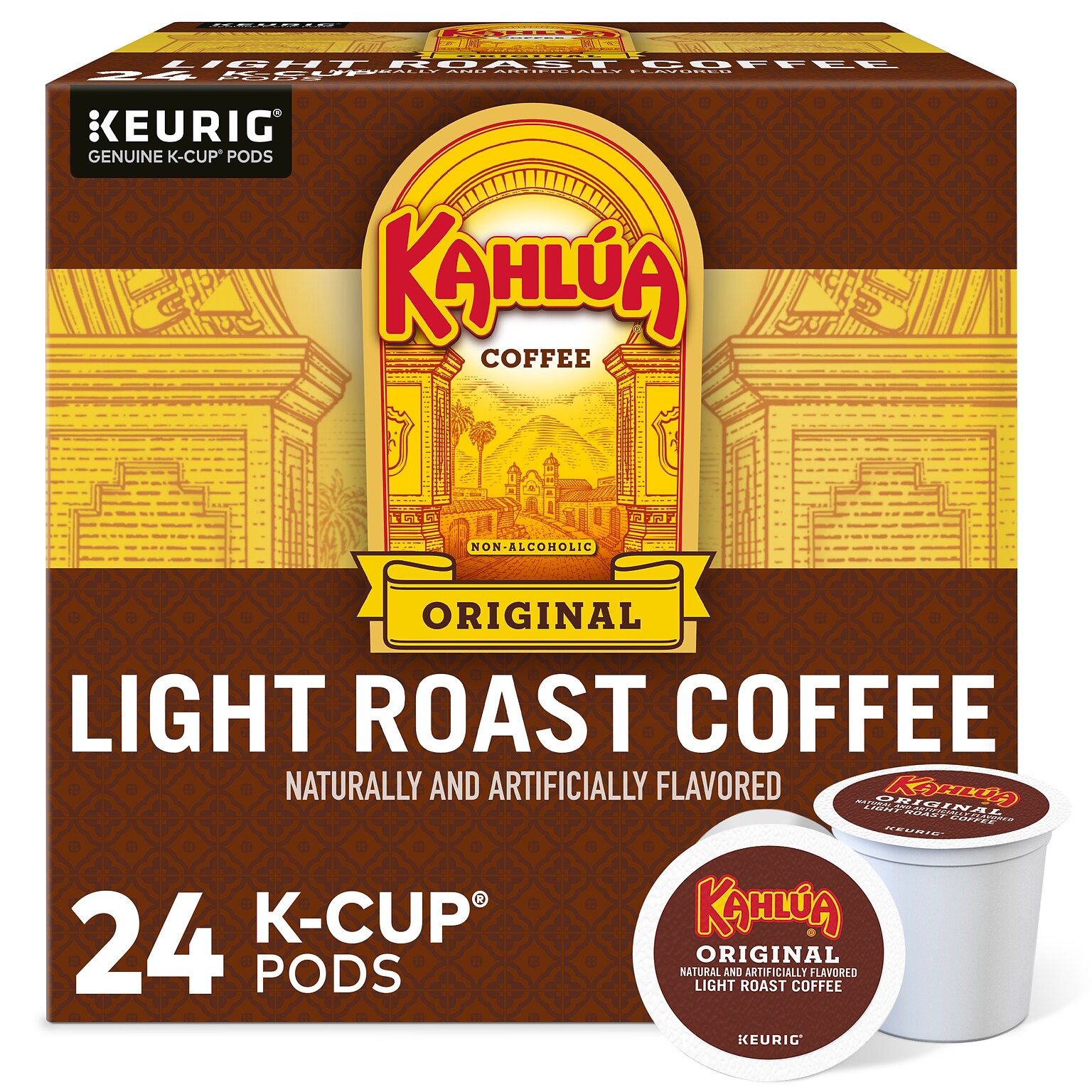 Kahlua Original Blend Coffee Keurig® K-Cup® Pods, Light Roast, 24/Box (PB4141)