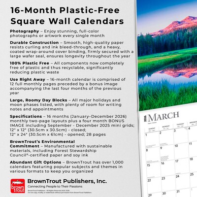 2026 BrownTrout Inspiration 12" x 12" Monthly Wall Calendar (9798330703913)