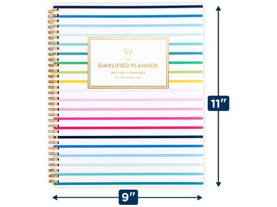 2023-2024 AT-A-GLANCE by Emily Ley 8.5" x 11" Academic Weekly/Monthly Planner, Multicolor (EL10-905A-24)