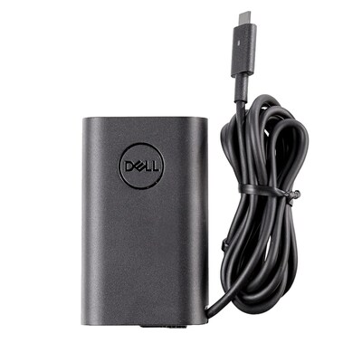 Dell 65W USB-C AC Adapter Charger for Dell Laptop, Black (HRR76)