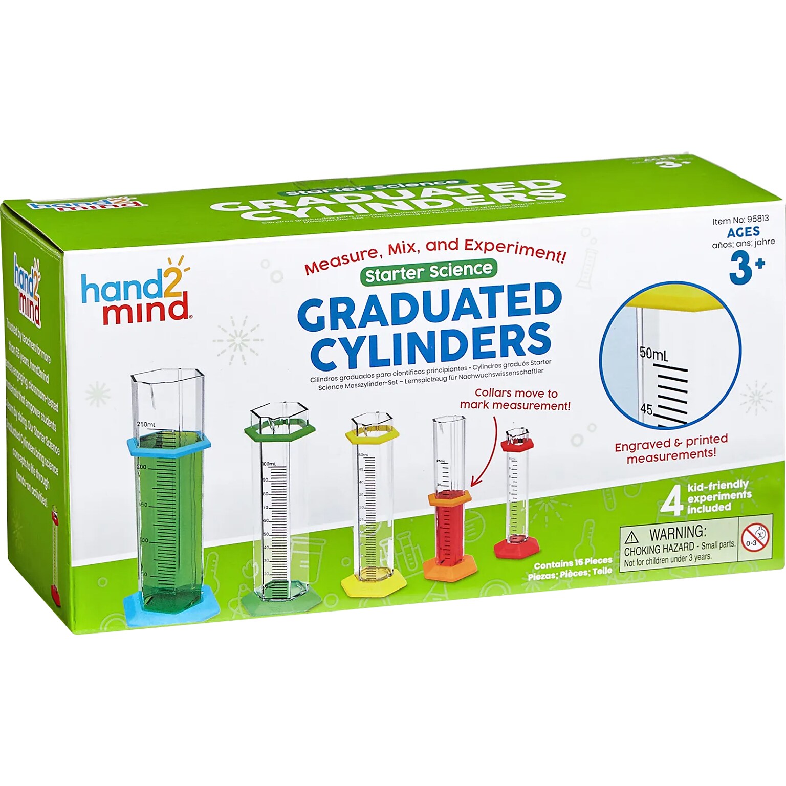 hand2mind Starter Science Graduated Cylinders Set (IN95813)