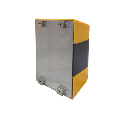 WallPro Magnetic 400 Wall-Mountable 15 Retractable Belt Barrier, Yellow/Black (WPM400Y-YB15)