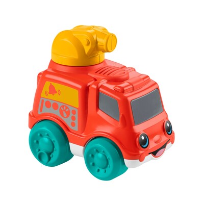 Fisher-Price Chime & Ride Fire Truck Push-Along Toy, 4/Pack (HRP29)