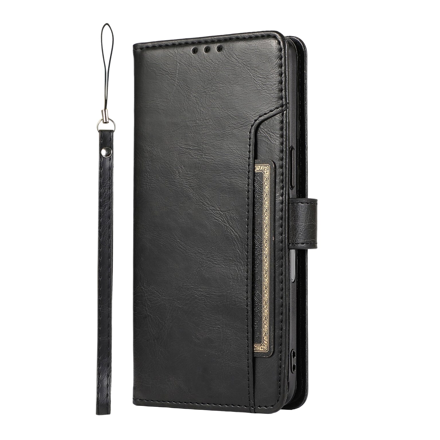 SaharaCase Indy Series Wallet for iPhone 17, Shock Absorbing, Scorpion Black (CP00911)