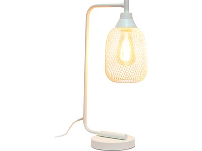 Lalia Home Studio Loft Incandescent Desk Lamp, 19", Matte White (LHD-2000-WH)