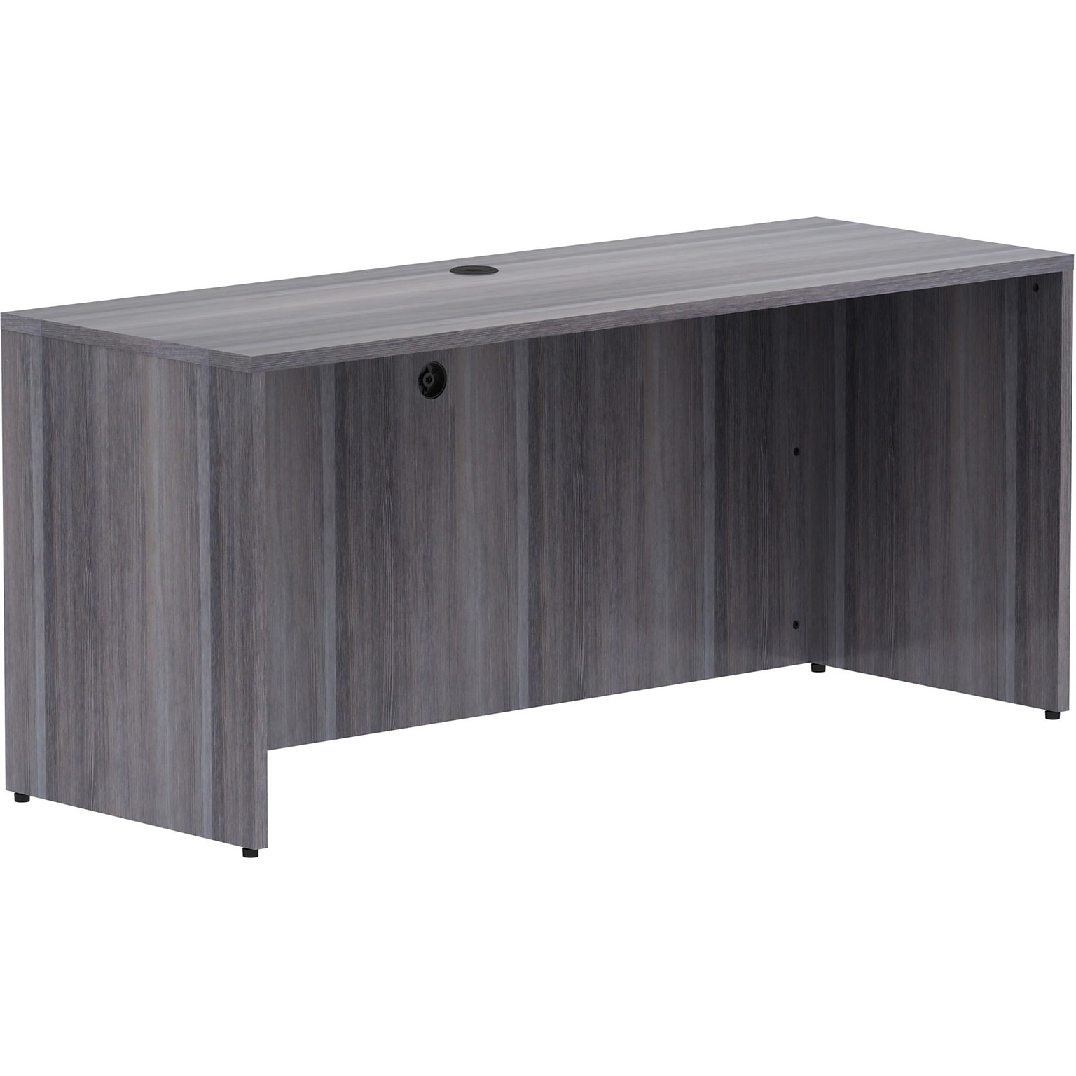 Lorell Essentials Series 66 W Credenza Shell, Gray (LLR69596)