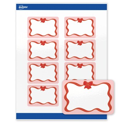 Avery Rectangle Multipurpose Labels, 2 x 3, White, 80/Pack (19479370565)