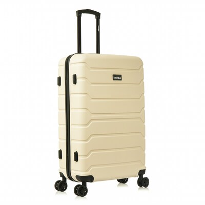 InUSA Trend 31.07" Hardside Suitcase, 4-Wheeled Spinner, TSA Checkpoint Friendly, Sand (IUTRE00L-SAN)