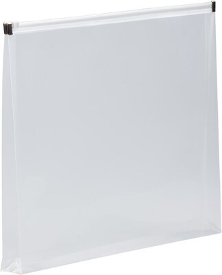 JAM Paper Premium Plastic Document File, 1 Pocket, Letter, Clear, 3/Pack (218Z1clx3)