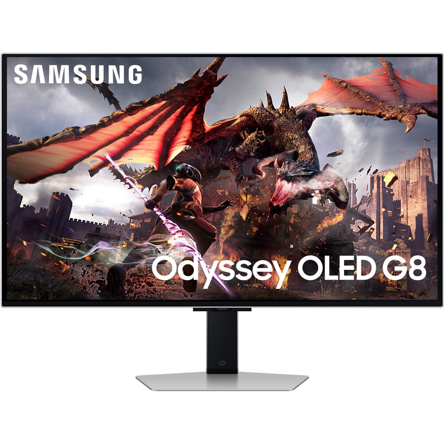 Samsung Odyssey G8 G80SD 32 4K Ultra HD 240Hz Gaming Monitor, Silver (LS32DG802SNXZA)