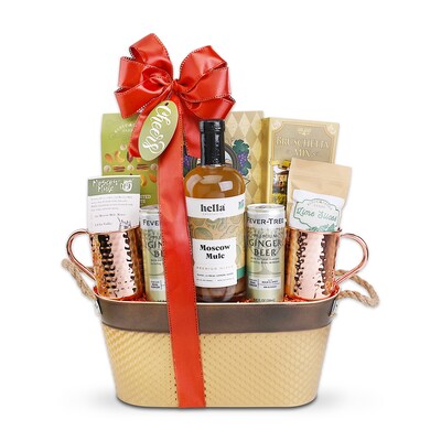 Alder Creek Gift Baskets Moscow Mule Gift Basket (9 Items)