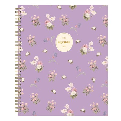 2026-2027 Blue Sky 8.5 x 11 Academic Year Weekly & Monthly Planner, Plastic Cover, Becca Purple (161383)