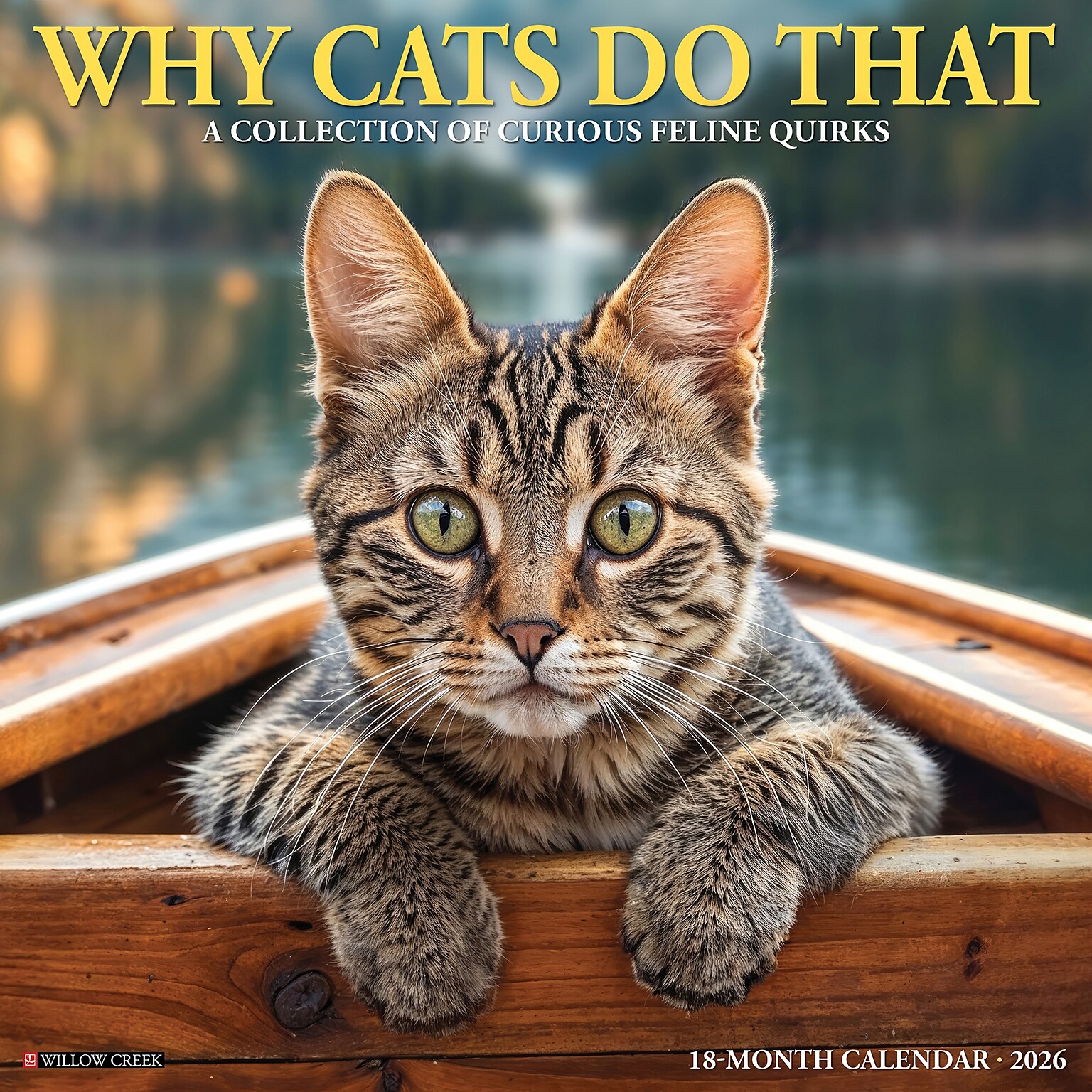 2026 Willow Creek Why Cats Do That 12 x 12 Monthly Wall Calendar (53256)
