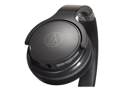 Audio-Technica Wireless On-Ear Headphones, Bluetooth, Black (ATH-S220BT BK)