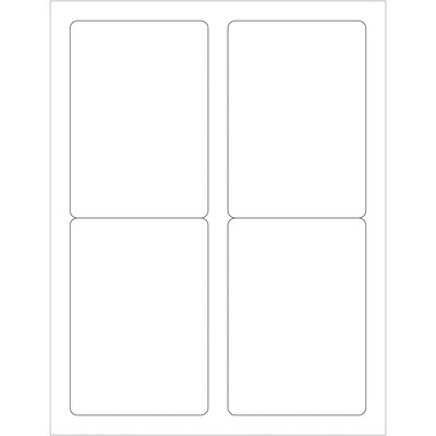 Tape Logic Laser Labels, Rectangle, 3 1/2 x 5, White, 400/Case (LL119)