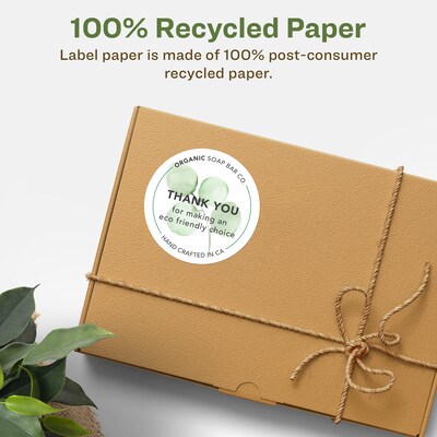 Avery Laser/Inkjet Round Multipurpose Labels, 2.5 Dia., White, 900 Labels/Box  (94502)