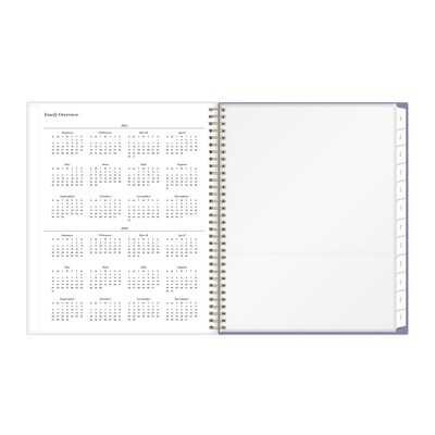 2025-2026 Blue Sky Sincerely Jules Scarletta 8.5" x 11" Academic Year Weekly & Monthly Planner, Plastic Cover, Multicolored