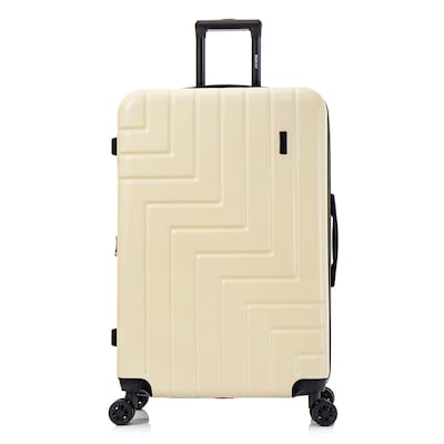 DUKAP Zahav 28.52" Hardside Suitcase, 4-Wheeled Spinner, TSA Checkpoint Friendly, Sand (DKZAH00L-SAN)