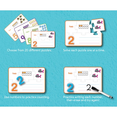 Teacher Created Resources Learning Puzzle: Numbers 1-20, 33/Set (TCR6015)